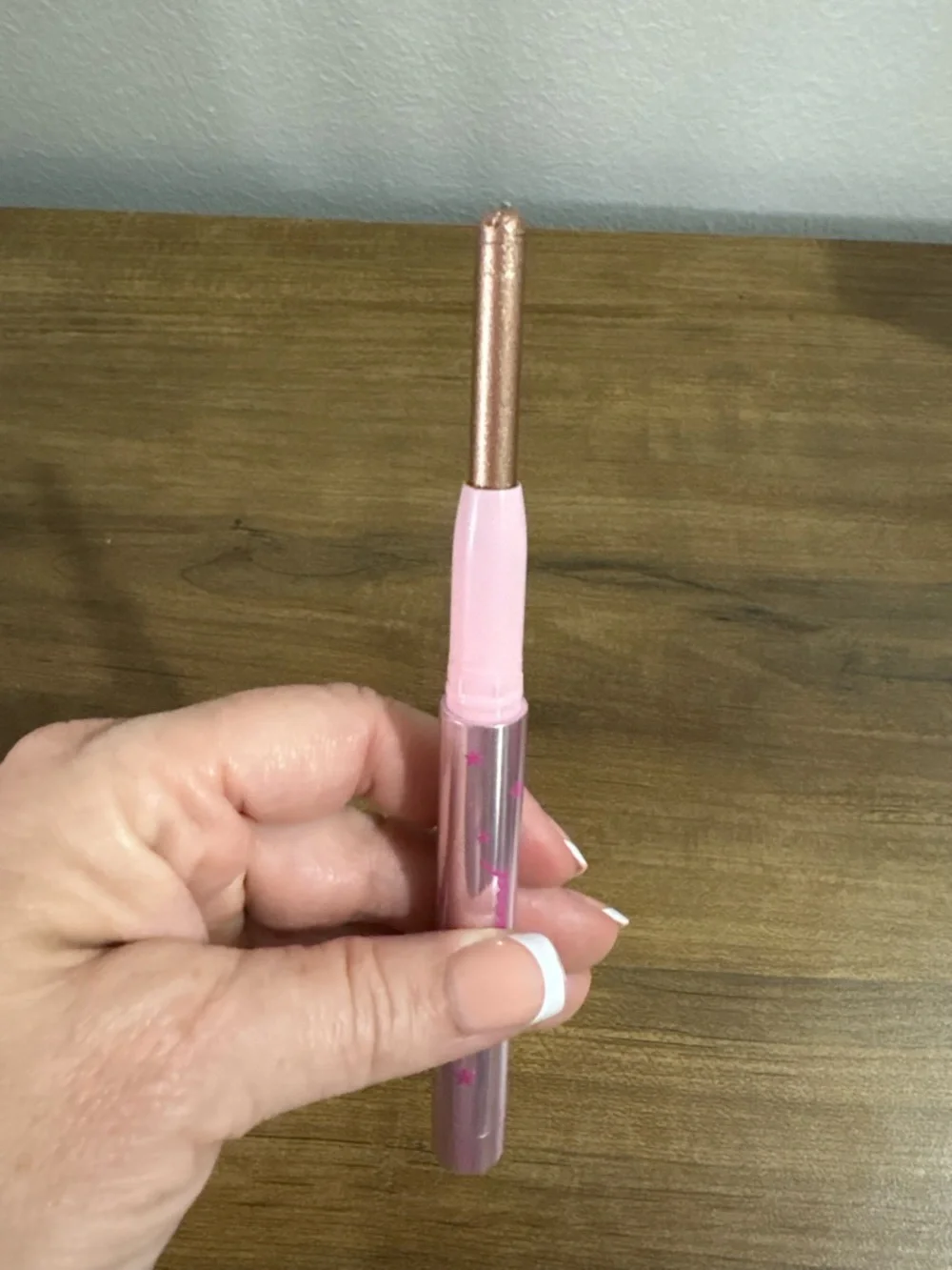 Too Faced Pink Metallic Eyeshadow Stick with Champagne Shimmer
